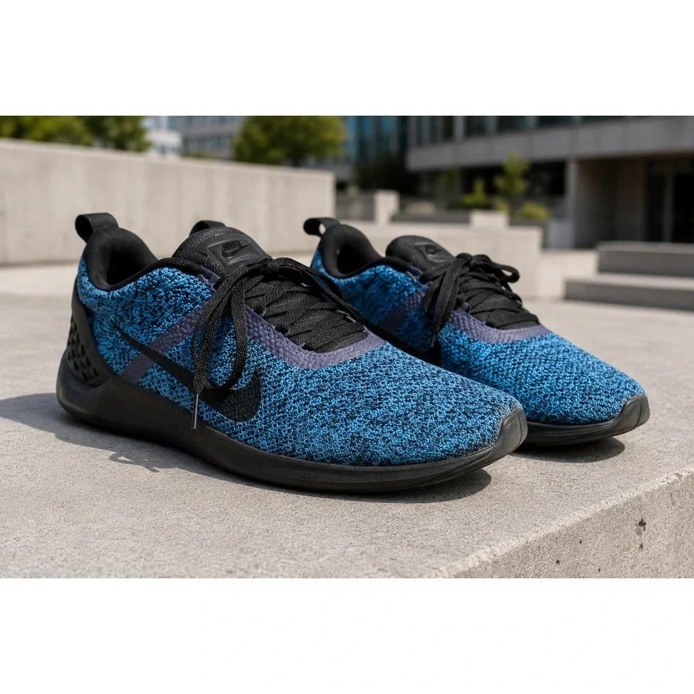 Nike Lunarestoa 2 SE Men‎ Photo Blue Black Running Shoes 821772-400 Size 10.5